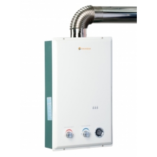 Колонка газовая Savanna 18кВт 10л LCD турбированная белая в Запорожье